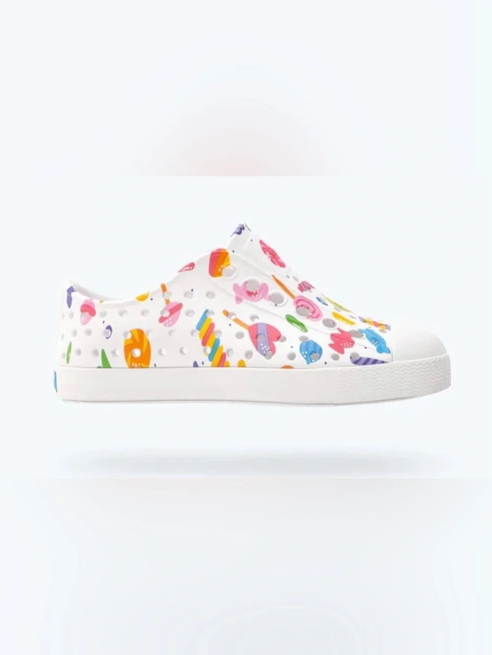 RARE NEW NATIVE SHOES Girl’s Jefferson Print Retro Candy White VARIOUS SIZES